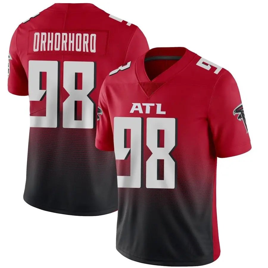 A.Falcons #98 Ruke Orhorhoro Player Red Vapor F.U.S.E. Limited Football Jerseys