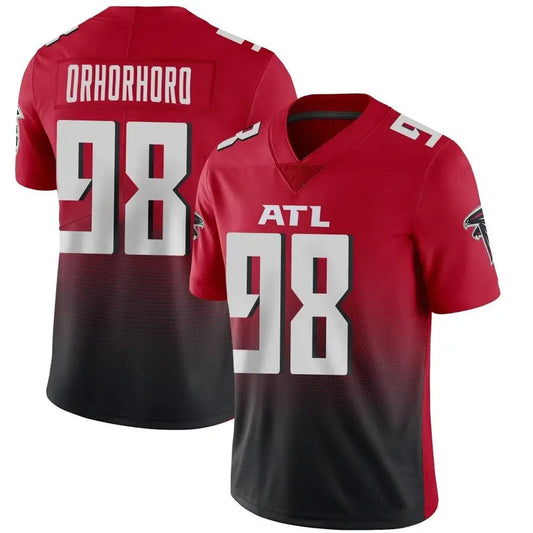 A.Falcons #98 Ruke Orhorhoro Player Red Vapor F.U.S.E. Limited Football Jerseys