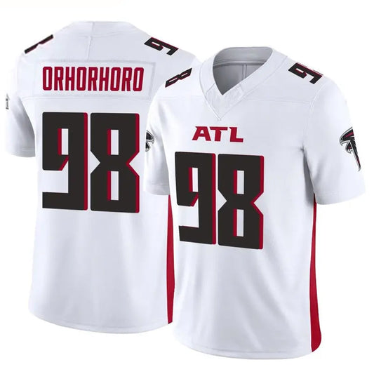A.Falcons #98 Ruke Orhorhoro Player Vapor F.U.S.E. Limited White Football Jerseys