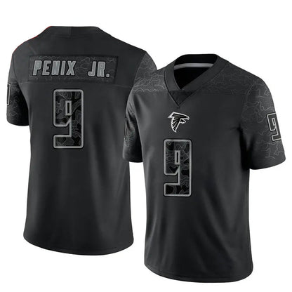 A.Falcons #9 Michael Penix Jr. Player Black RFLCTV Limited Football Jerseys