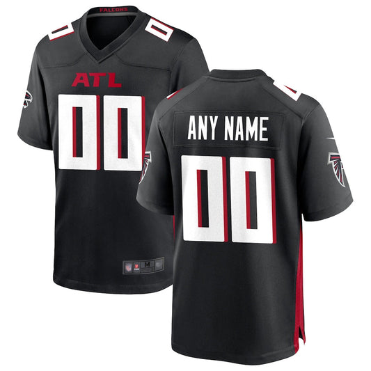 A.Falcons Replica Home Game Football Jerseys - Black - Custom