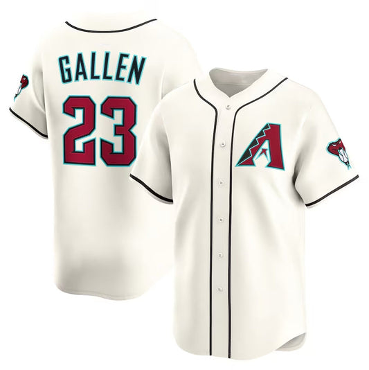 Arizona Diamondbacks #23 Zac Gallen Alternate Limited Player Jersey - Cream Stitched Baseball Jersey