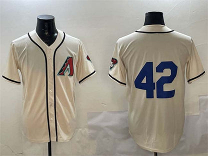 Arizona Diamondbacks #42 Jackie Robinson Cream Limited Stitched Baseball Jersey