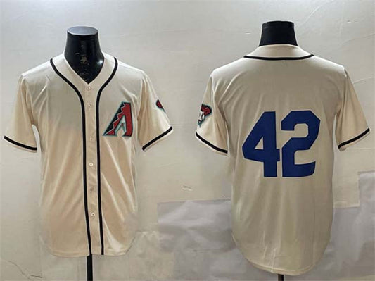 Arizona Diamondbacks #42 Jackie Robinson Cream Limited Stitched Baseball Jersey