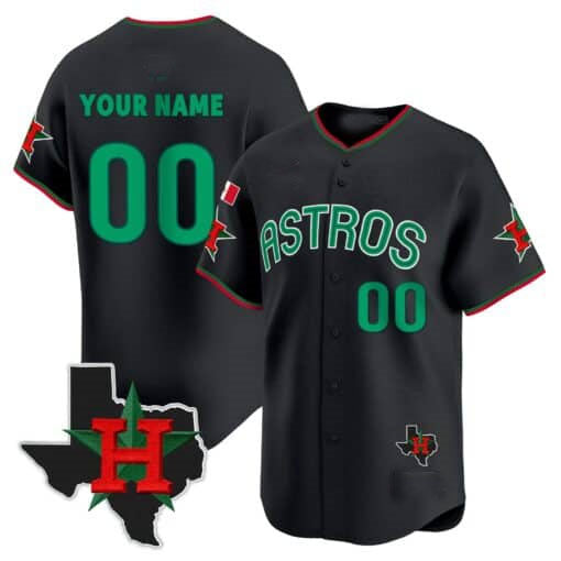 Custom Houston Astros Mexico Texas Patch Vapor Premier Limited V3 ¨C All Stitched Baseball Jersey