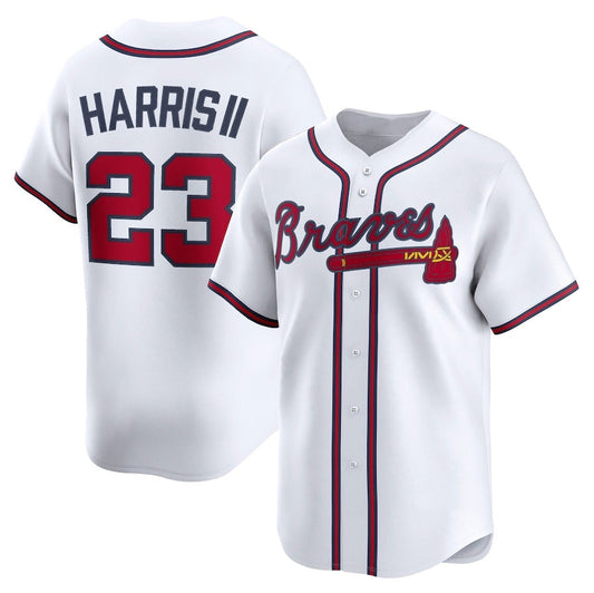 Atlanta Braves #23 Michael Harris II Home Limited Player Jersey - White Baseball Jerseys