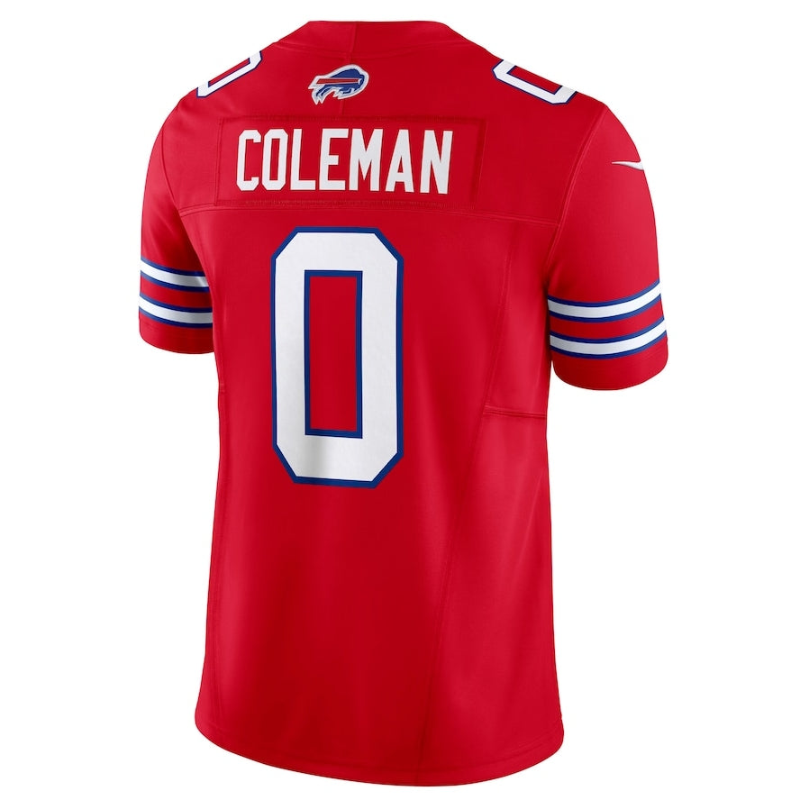 B.Bills #0 Keon Coleman Red Alternate Vapor F.U.S.E. Limited American Football Jerseys