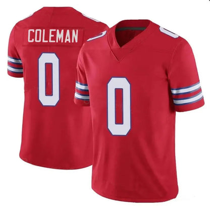 B.Bills #0 Keon Coleman Player Red Vapor F.U.S.E. Limited Football Jerseys