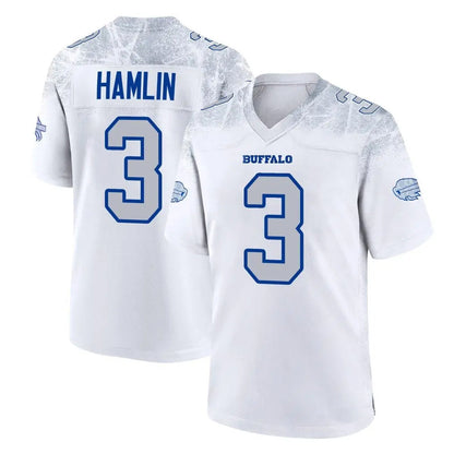B.Bills #3 Damar Hamlin Player White Rivalries Collection Game Football Jerseys
