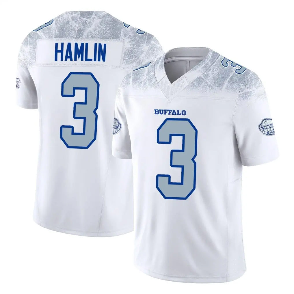B.Bills #3 Damar Hamlin Player White Rivalries Collection Limited Football Jerseys