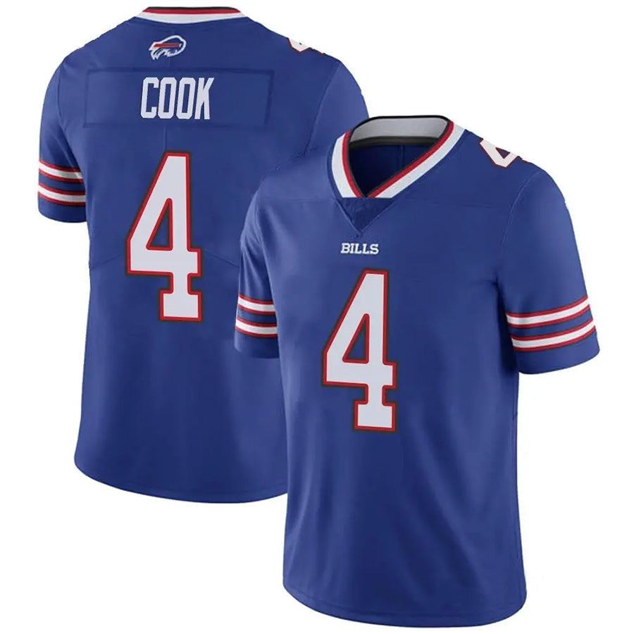 B.Bills #4 James Cook Player Royal Vapor F.U.S.E. Limited Football Jerseys