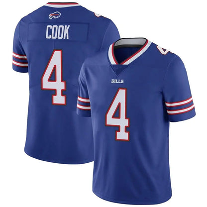 B.Bills #4 James Cook Player Royal Vapor F.U.S.E. Limited Football Jerseys