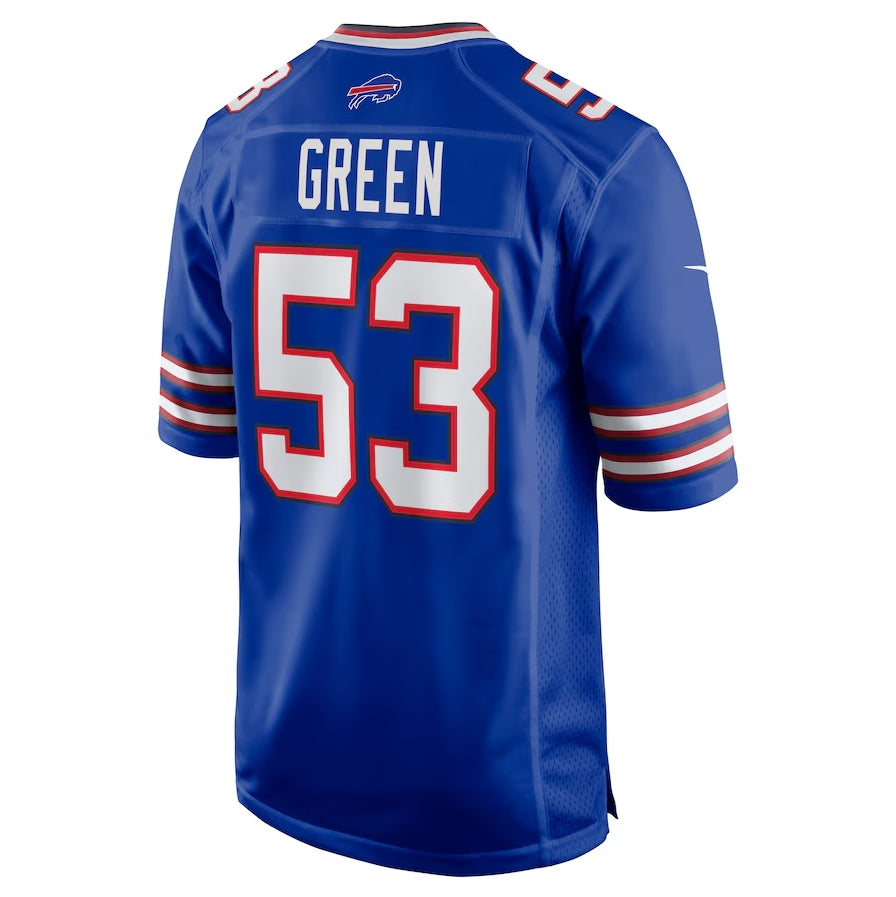 B.Bills #53 Kendrick Green Royal Team Game Jersey American Football Jerseys
