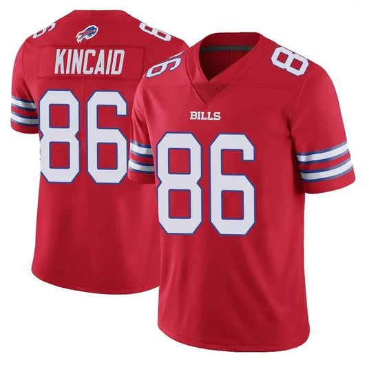 B.Bills #86 Dalton Kincaid Player Red Vapor F.U.S.E. Limited Football Jerseys