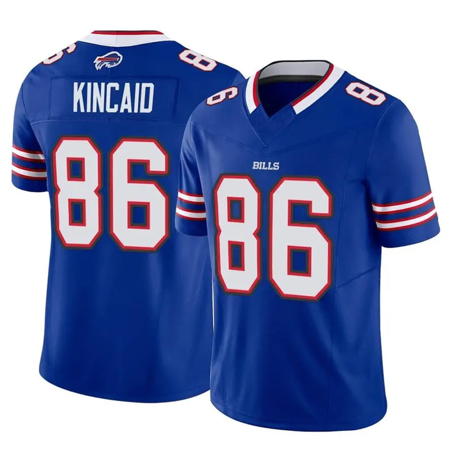 B.Bills #86 Dalton Kincaid Player Royal Vapor F.U.S.E. Limited Football Jerseys
