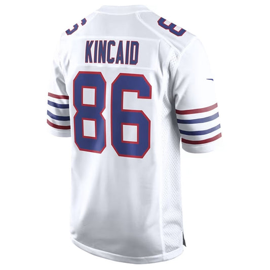 B.Bills #86 Dalton Kincaid Player White Alt Game Football Jerseys