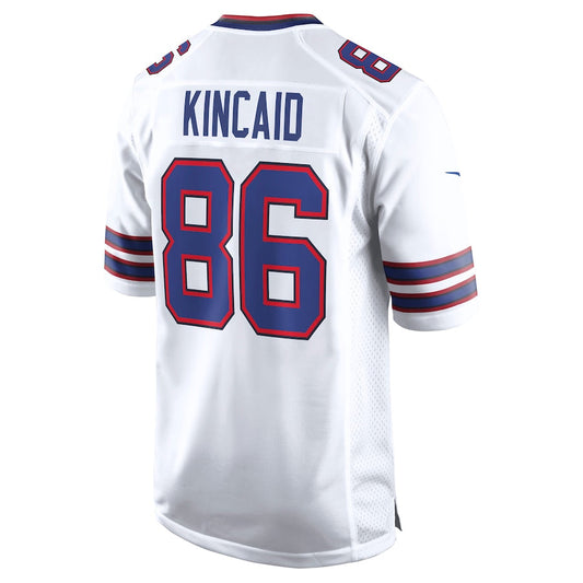 B.Bills #86 Dalton Kincaid Player White Home Game Football Jerseys