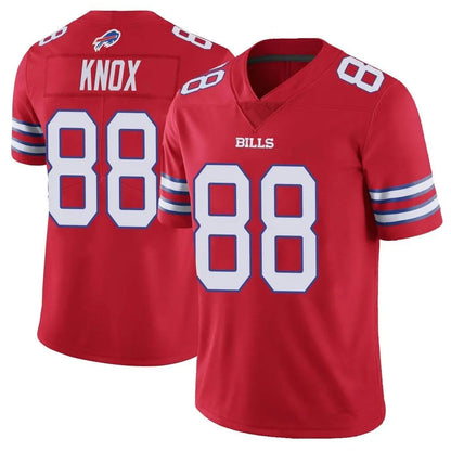 B.Bills #88 Dawson Knox Player Red Vapor Limited Football Jerseys