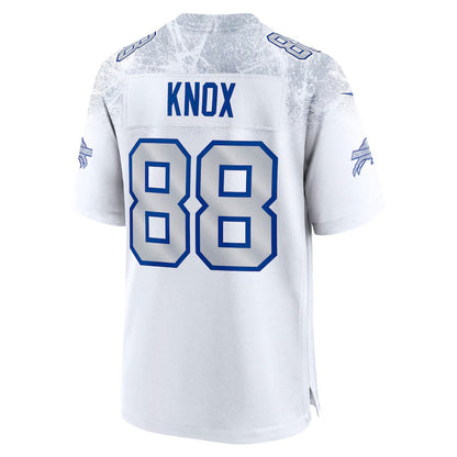 B.Bills #88 Dawson Knox Player White Rivalries Collection Game Football Jerseys