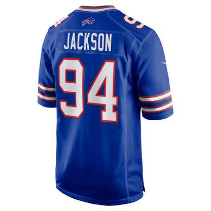 B.Bills #94 Landon Jackson Player Royal Home Game Football Jerseys