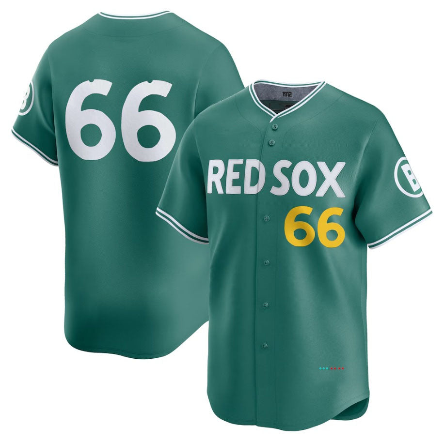 Boston Red Sox #66 Brayan Bello 2025 City Connect Limited Player Jersey - Green Stitched Baseball Jersey