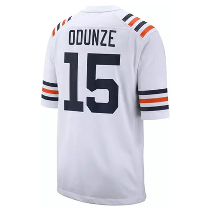 C.Bears #15 Rome Odunze Player White 2nd Alternate Game Football Jerseys