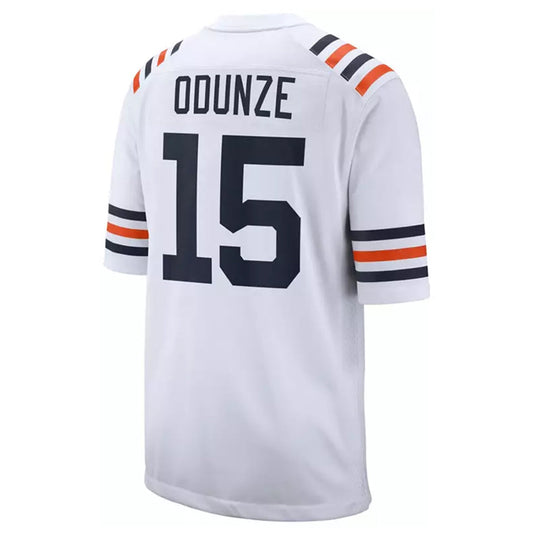 C.Bears #15 Rome Odunze Player White 2nd Alternate Game Football Jerseys