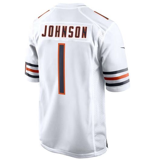 C.Bears #1 Jaylon Johnson Player White Home Game Football Jerseys
