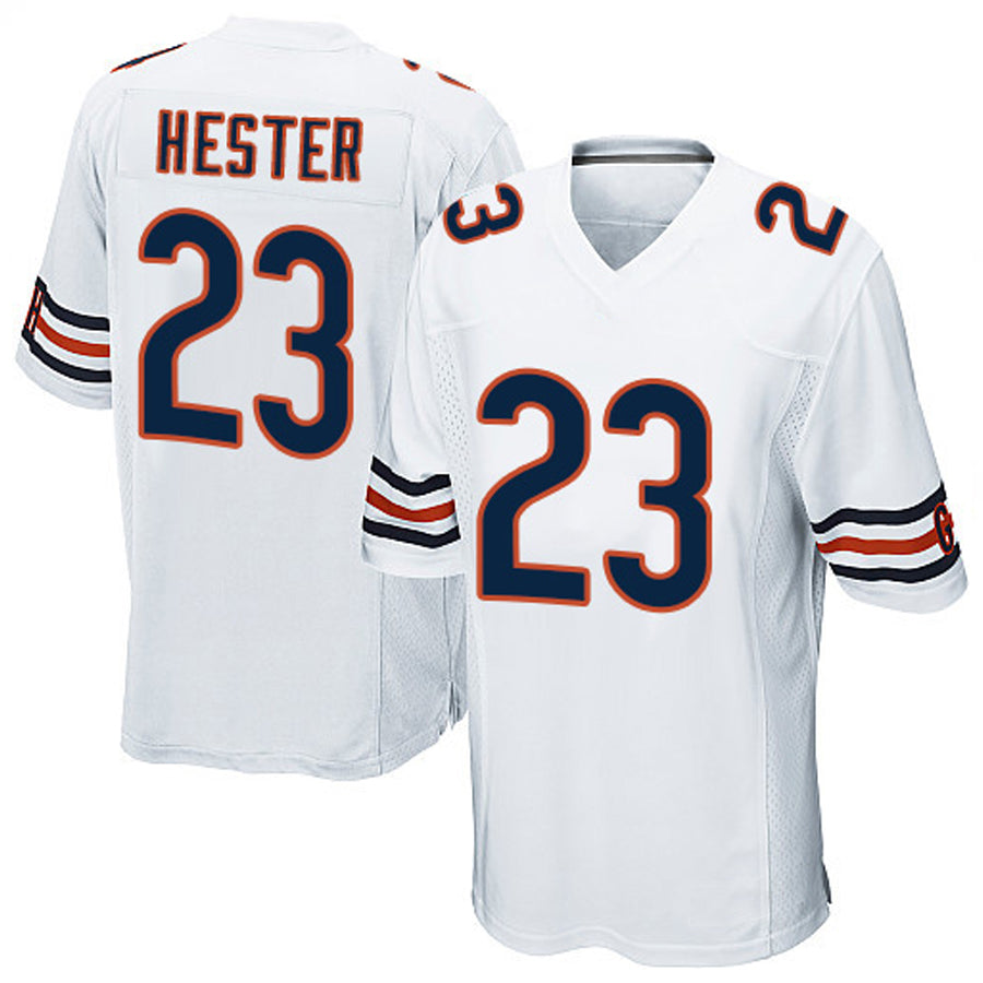C.Bears #23 Devin Hester Player White Game Football Jerseys