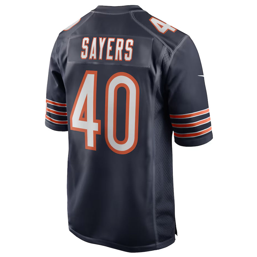 C.Bears #40 Gale Sayers Player Navy Home Game Football Jerseys