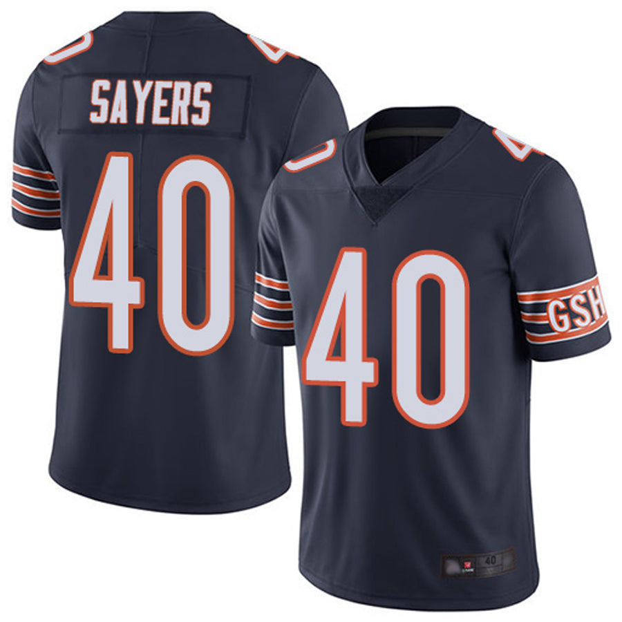 C.Bears #40 Gale Sayers Player Navy Vapor Limited Game Football Jerseys