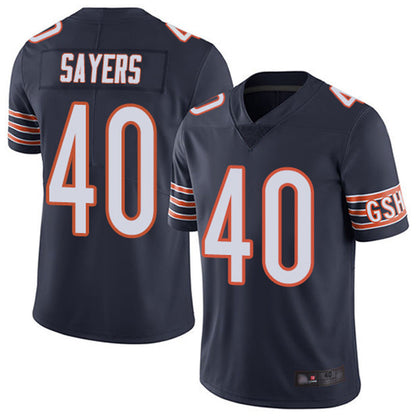 C.Bears #40 Gale Sayers Player Navy Vapor Limited Game Football Jerseys