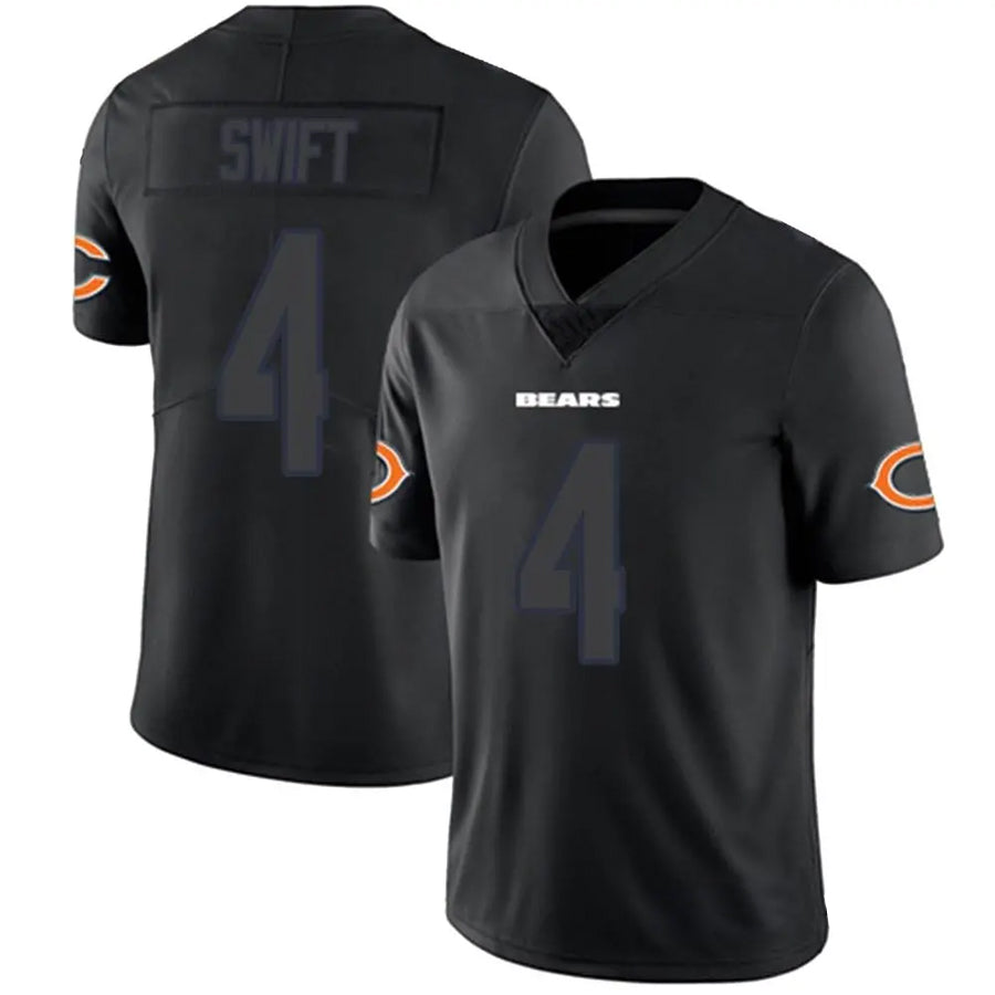 C.Bears #4 D'Andre Swift Player Limited Black Impact Football Jerseys