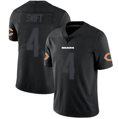 C.Bears #4 D'Andre Swift Player Limited Black Impact Football Jerseys