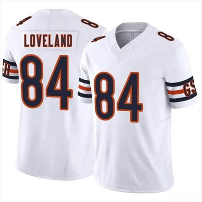 C.Bears #84 Colston Loveland Player F.U.S.E. Limited White Game Football Jerseys