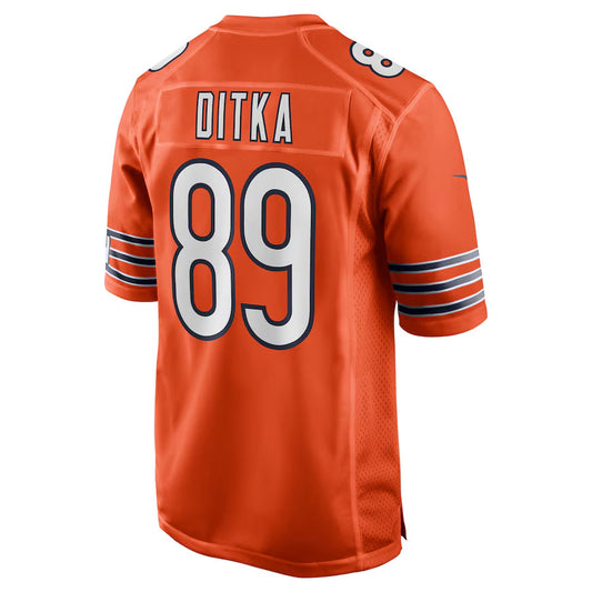 C.Bears #89 Mike Ditka Player Orange Home Game Football Jerseys