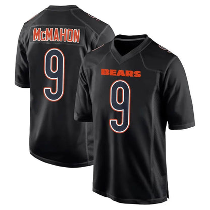 C.Bears #9 Jim McMahon Player Black Legend Fashion Football Jerseys