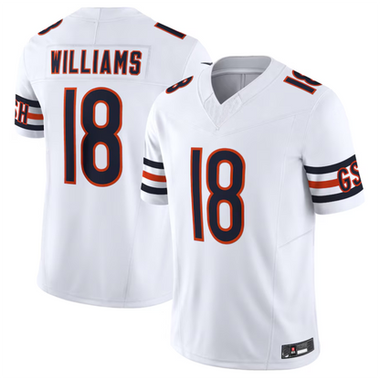 C.Bears Caleb Williams White Vapor F.U.S.E. Limited Jersey Player Football Jerseys