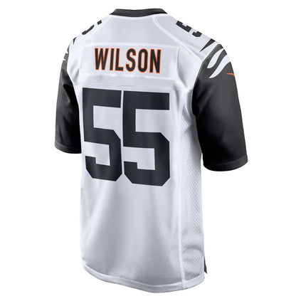 C.Bengals #55 Logan Wilson Player White Game Football Jerseys