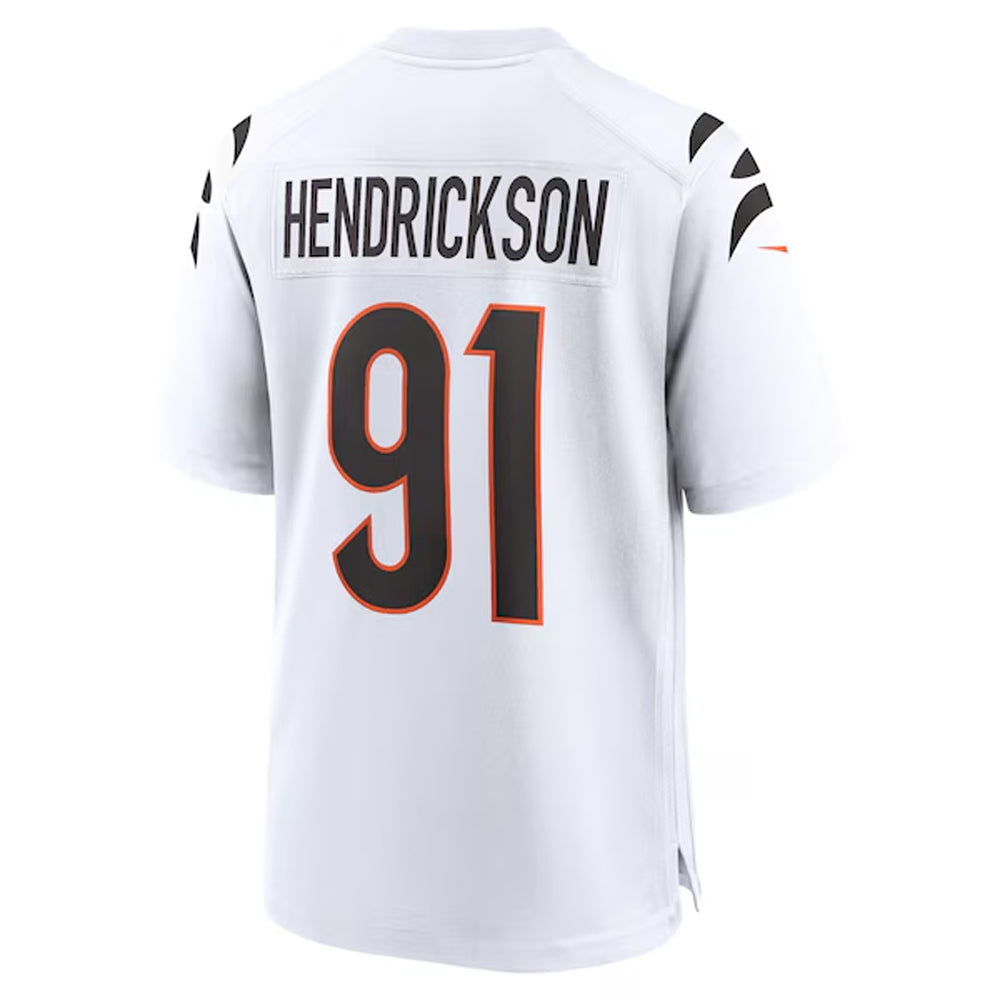 C.Bengals #91 Trey Hendrickson Player White Home Game Football Jerseys