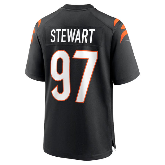 C.Bengals #97 Shemar Stewart Black Team Game Stitched American Football Jerseys