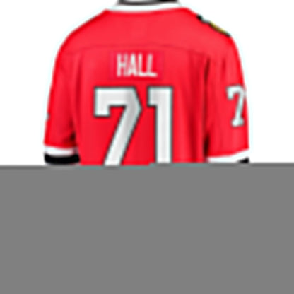 C.Blackhawks #71 Taylor Hall Fanatics Home Breakaway Player Jersey - Red Stitched American Hockey Jerseys