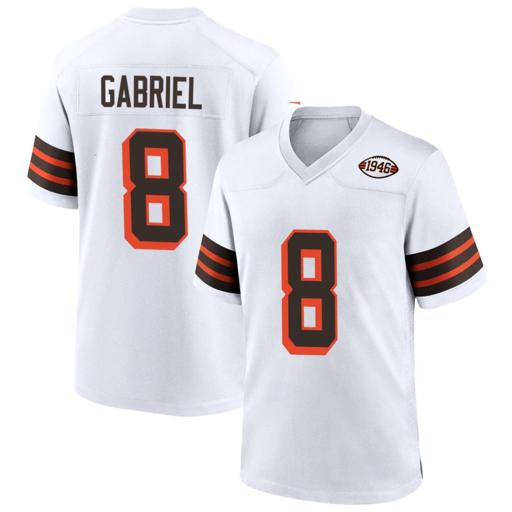 C.Browns #8 Dillon Gabriel Player White 1946 Collection Alternate Football Jerseys