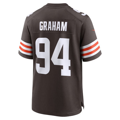 C.Browns #94 Mason Graham Player Brown Home Game Football Jerseys