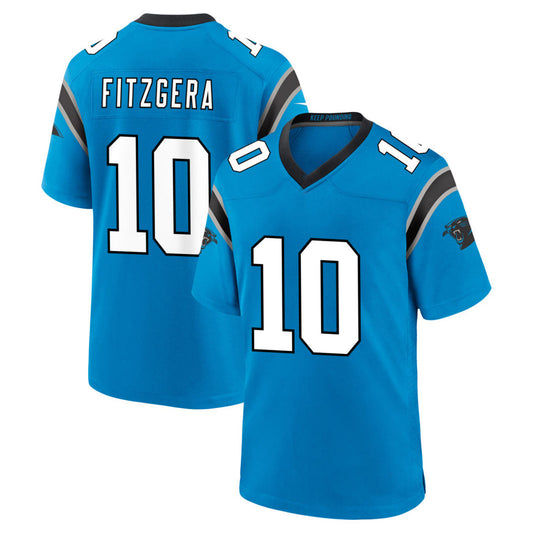 C.Panthers #10 Ryan Fitzgerald Player Blue Home Game Football Jerseys