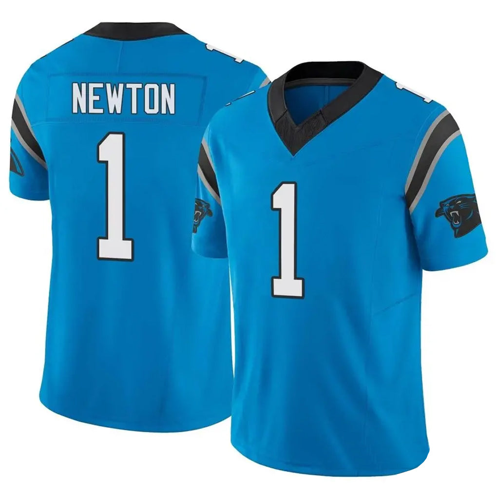 C.Panthers #1 Cam Newton Player Blue Limited Vapor F.U.S.E. Football Jerseys