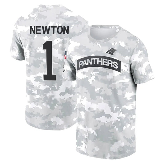 C.Panthers #1 Cam Newton Player Salute to Service Hoodies & T-Shirts Football Jerseys