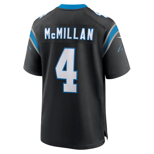 C.Panthers #4 Tetairoa McMillan Player Black Game Football Jerseys