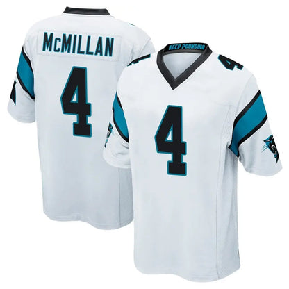 C.Panthers #4 Tetairoa McMillan Player White Game Football Jerseys