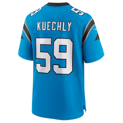C.Panthers #59 Luke Kuechly Player Blue Home Game Football Jerseys
